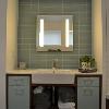Walnut & Painted Vanity - Contracting by Edge Design Build