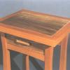 Bedside Tables - honduras mahogany and black walnut