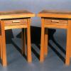 Bedside Tables - honduras mahogany and black walnut